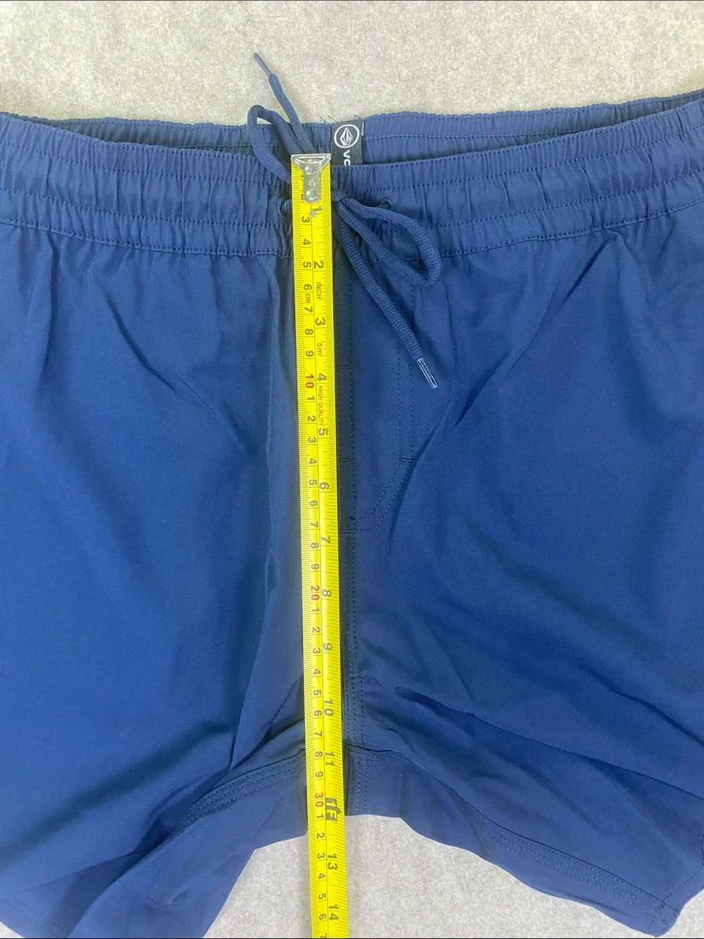 Volcom Manic Solid 7” Navy Blue Boardshorts Swim Trunks Size S NWT